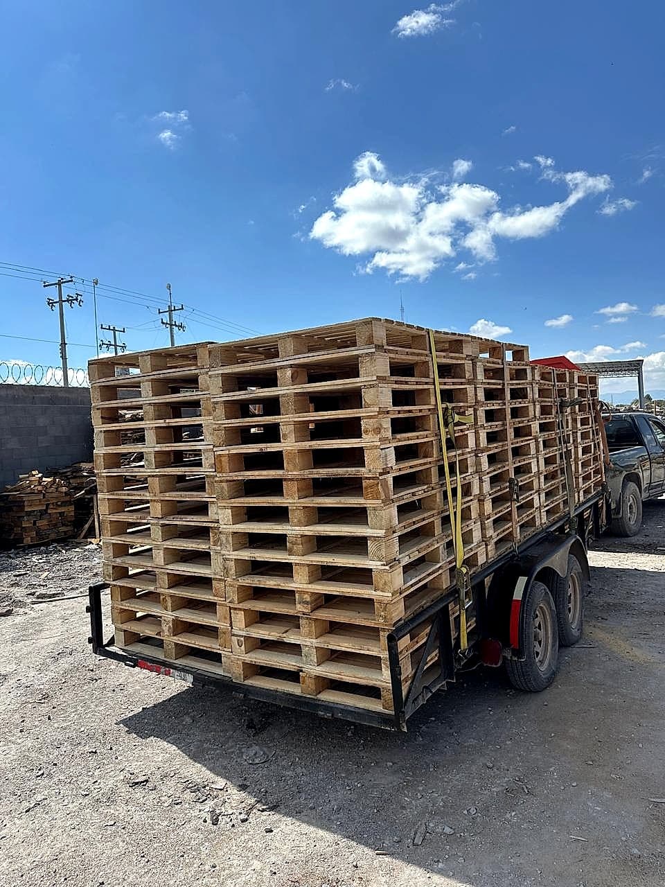 Tarimas estándar 40×48 pulgadas listas para envío en el centro operativo de PROVIMAD